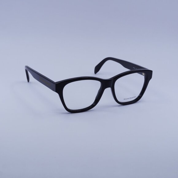 Alexander McQueen AM0306O 001 Eyeglasses Black 52mm Square Frame - Picture 4 of 9
